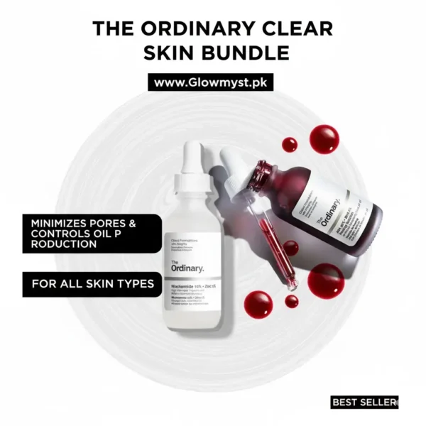 The Ordinary Acne & Oil Control Set Niacinamide 10% Zinc 1% and AHA 30% BHA 2% Peeling Solution